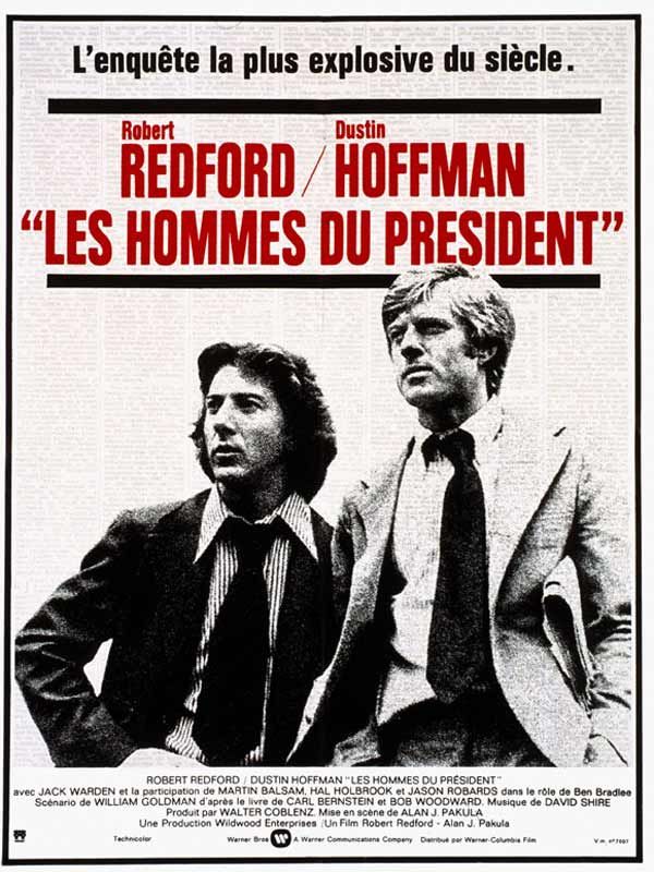 Affiche du film Les Hommes du président avec Robert Redford et Dustin Hoffman