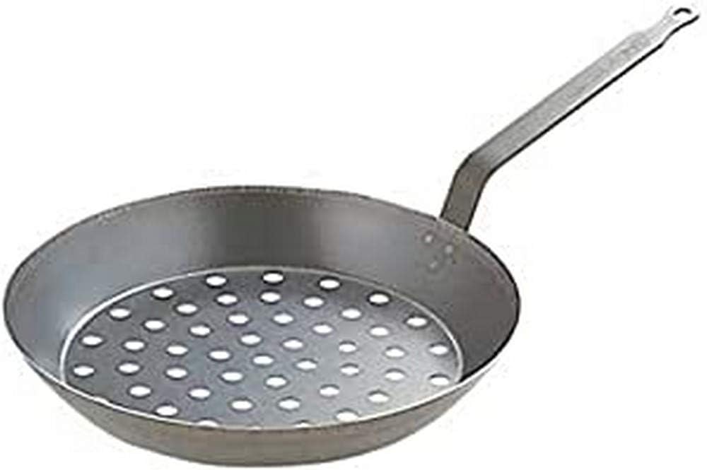 Poêle à marrons De Buyer (tôle bleue, ø 28 cm)