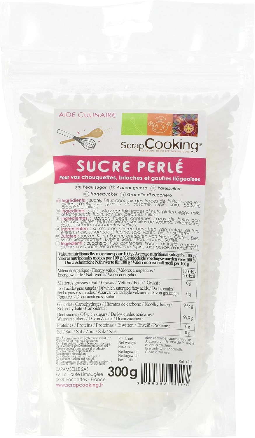 Scrapcooking - Sucre Perlé 300g