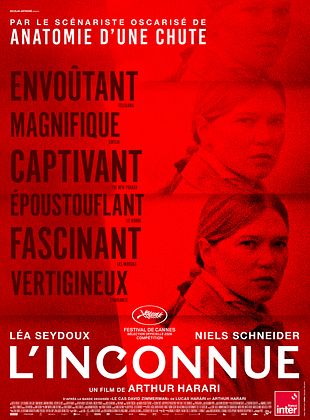 Affiche officielle du film L'Inconnue d'Arthur Harari avec Léa Seydoux et Niels Schneider