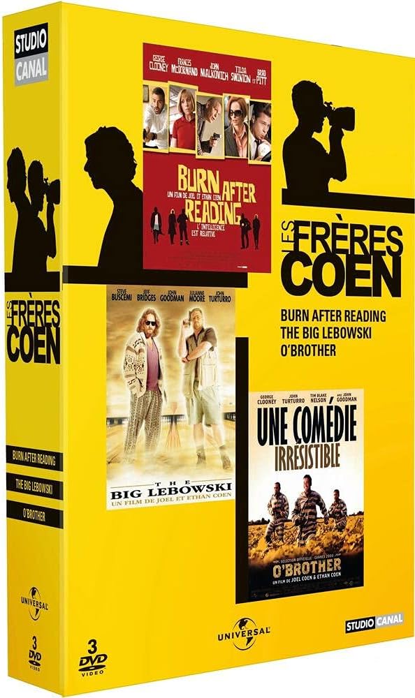 Coffret Les Frères Coen (Lebowski, O'Brother, Burn After Reading)