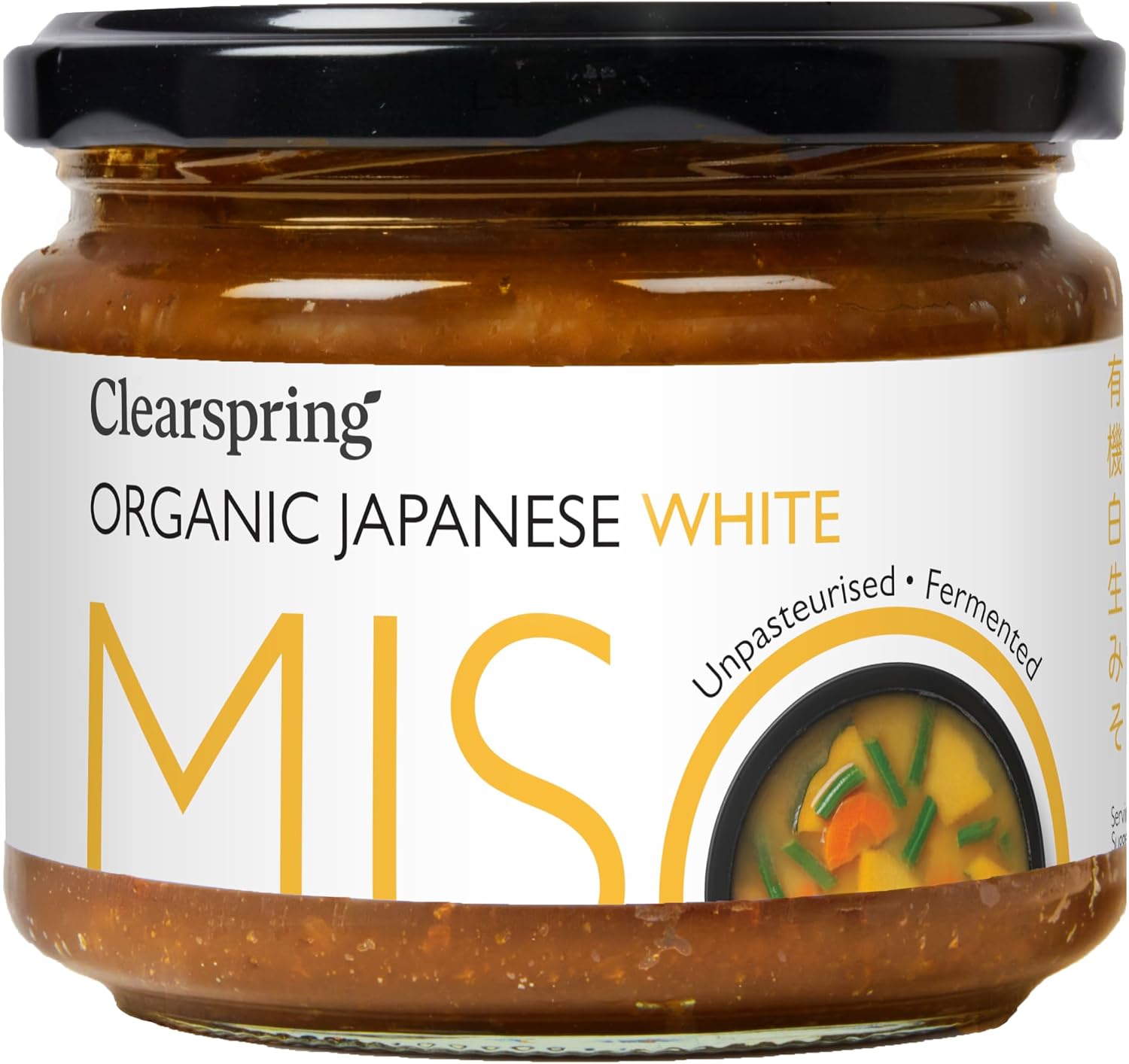 Miso blanc bio non pasteurisé Clearspring, 270 g