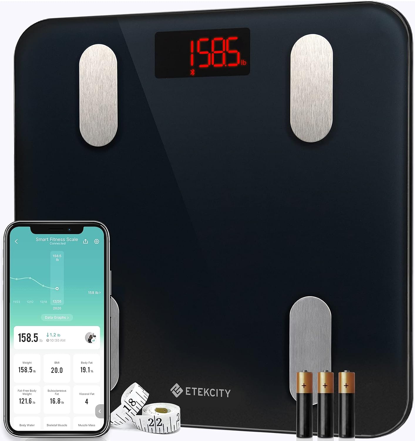 Balance connectée Etekcity avec impédancemètre
