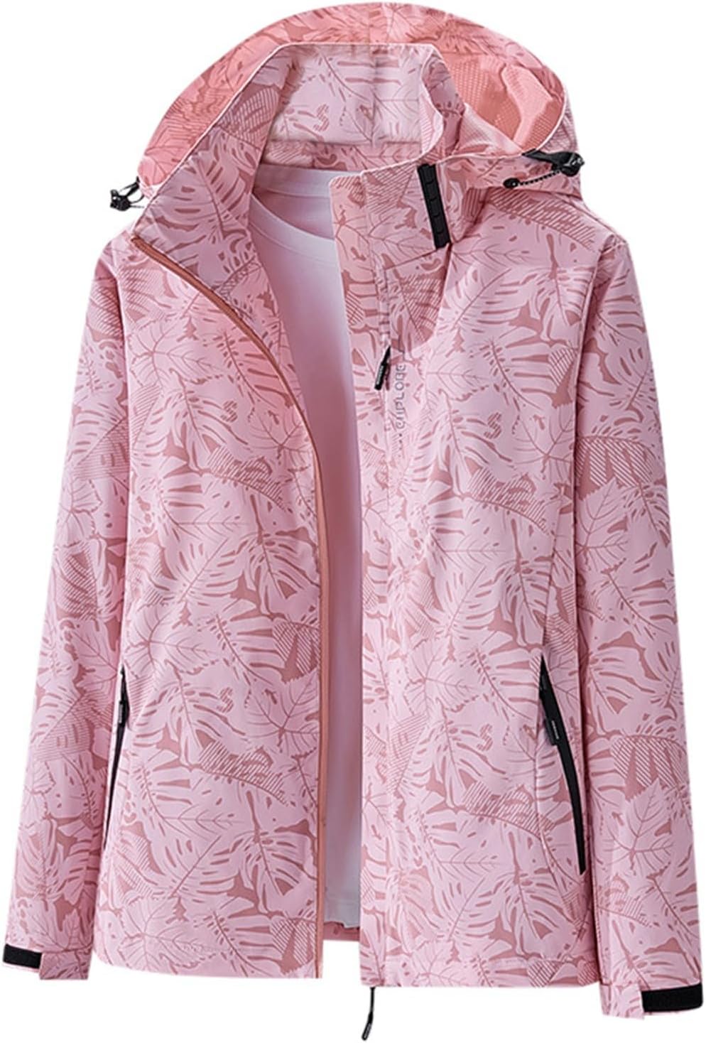 Veste coupe-vent imperméable à capuche