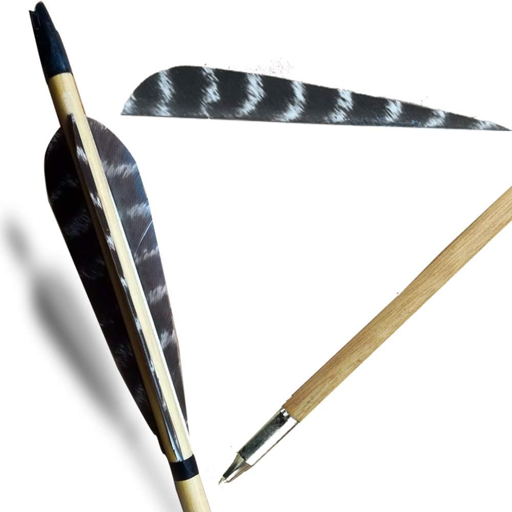 Flèches en bois pour arc classique (x12)