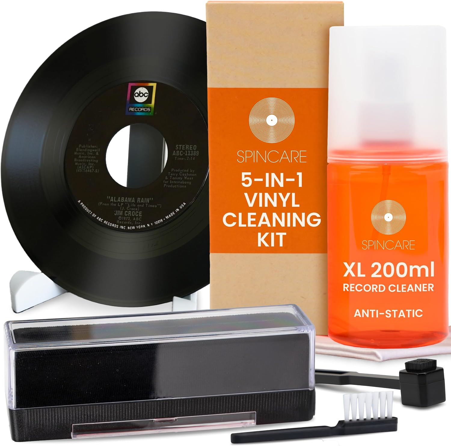 Kit de nettoyage vinyle SPINCARE 5-en-1