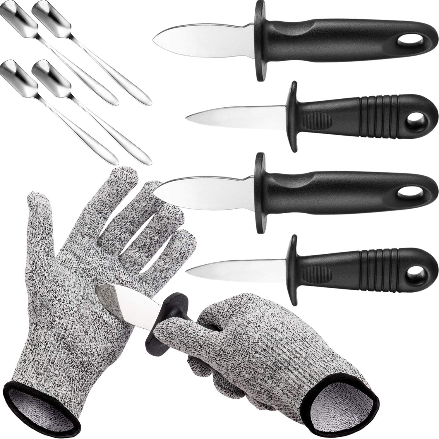 Set couteau à huîtres + gants anti-coupure Zonon