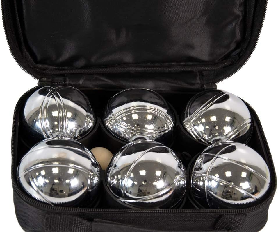 Set de 6 boules de pétanque loisir avec sacoche