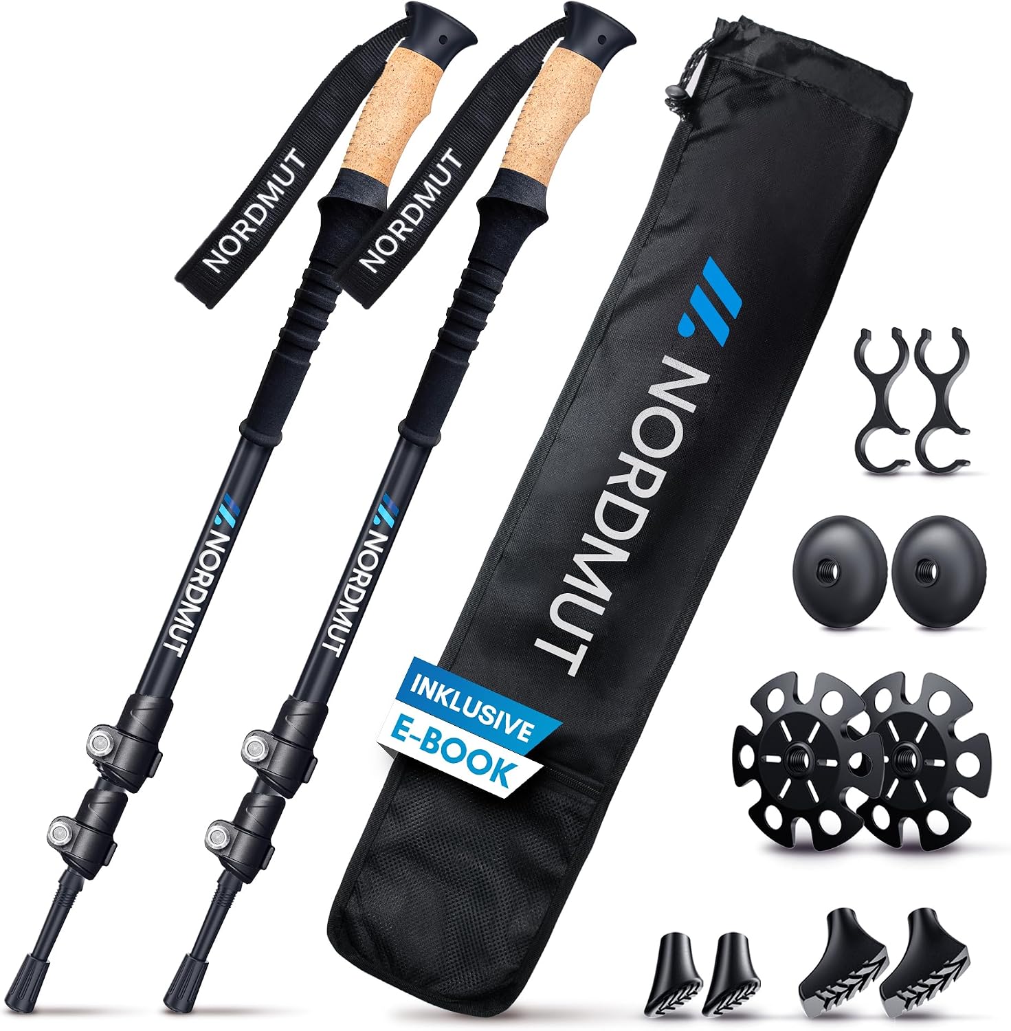 Bâtons de marche nordique télescopiques NORDMUT