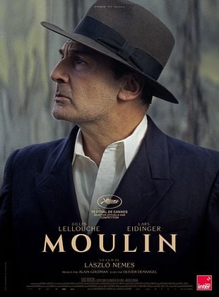 Affiche officielle du film Moulin de László Nemes, Gilles Lellouche en Jean Moulin
