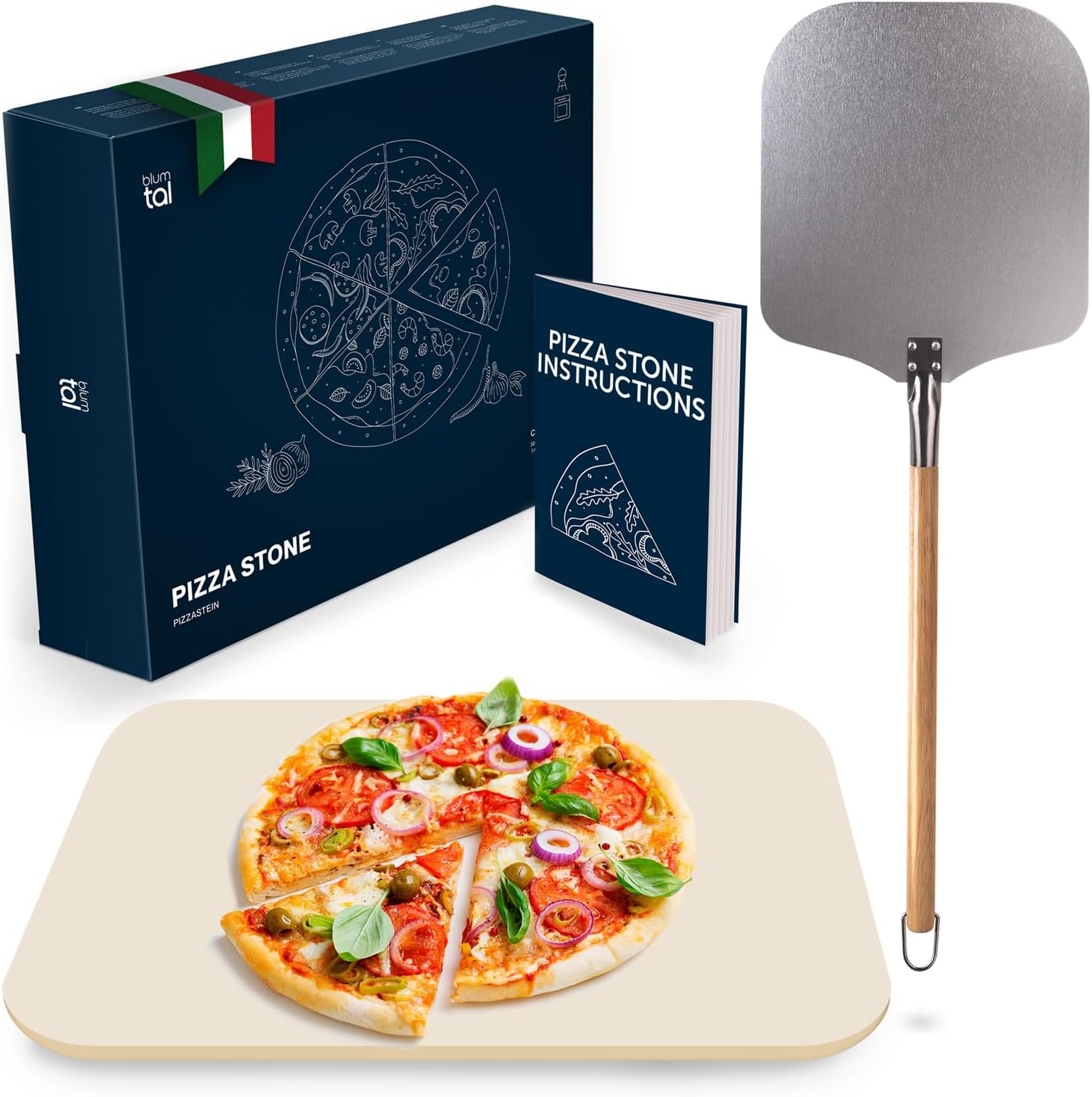 Pierre à pizza en cordiérite Blumtal (pelle incluse)