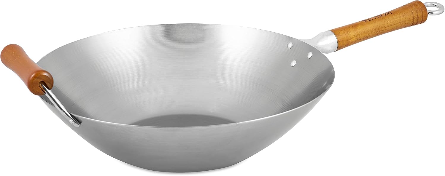 Wok Ken Hom Excellence 36 cm en acier au carbone