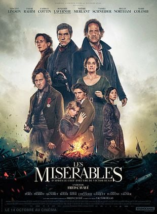 Affiche du film Les Misérables de Fred Cavayé avec Vincent Lindon et Tahar Rahim, sortie le 14 octobre 2026