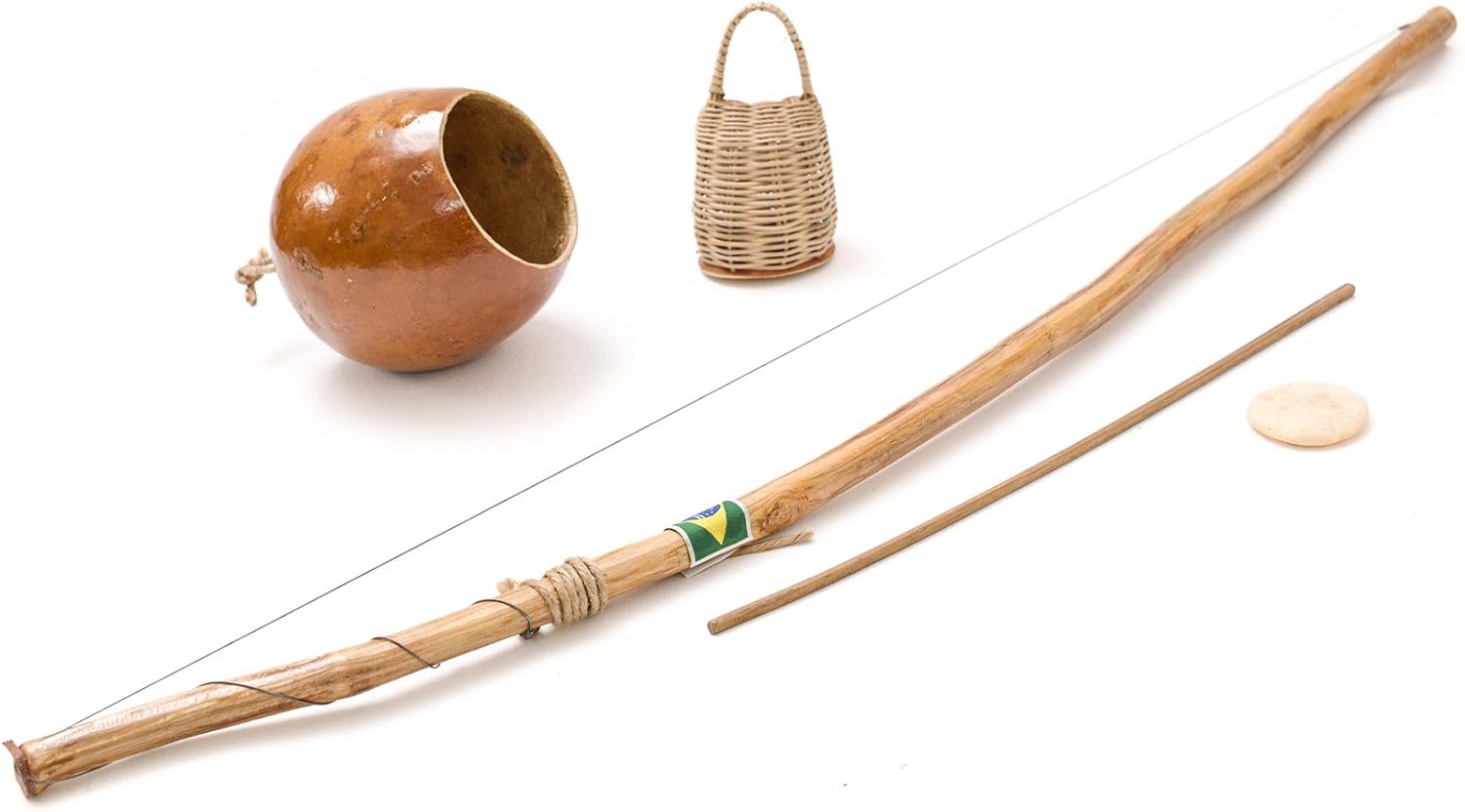 Berimbau de capoeira en bois (165 cm)