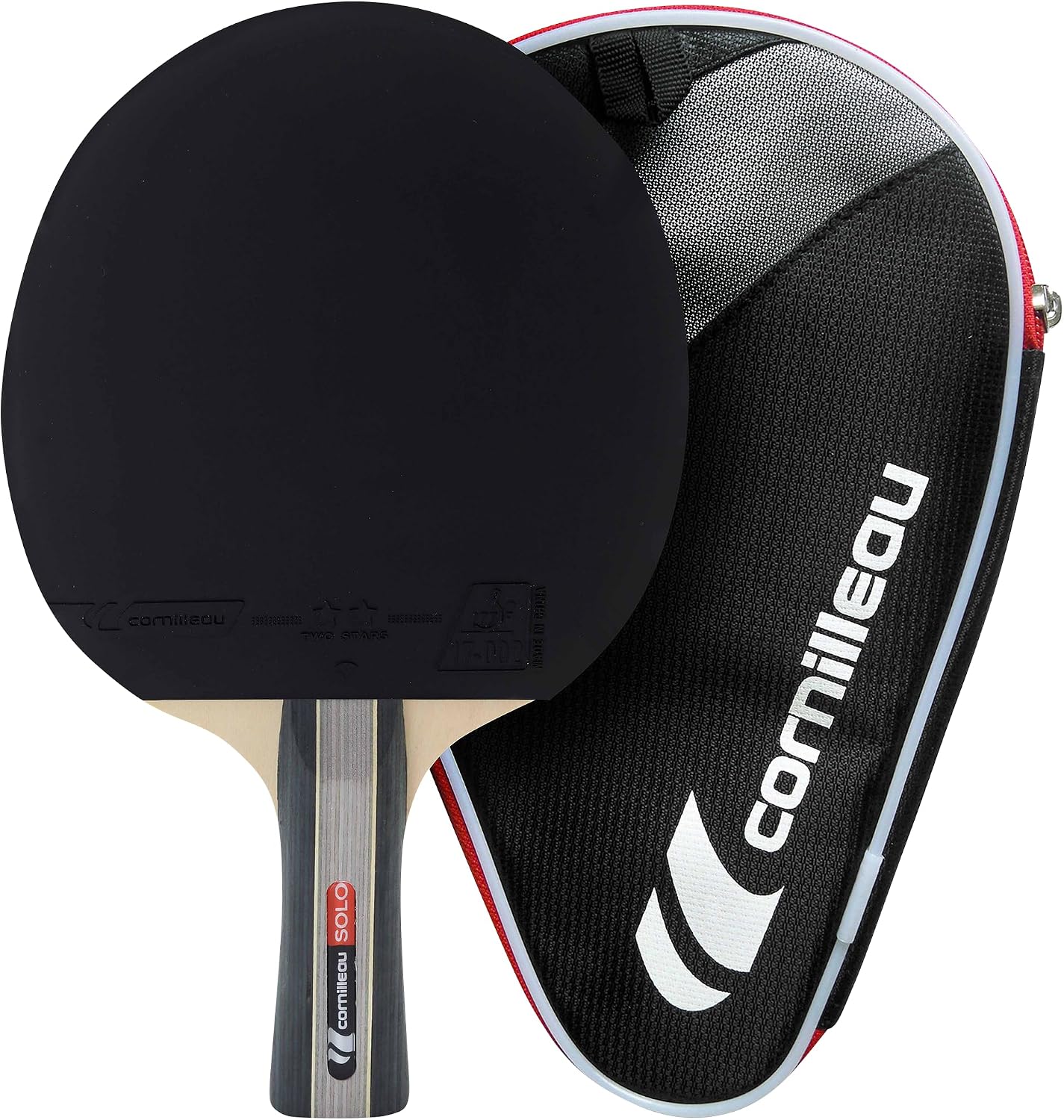 Cornilleau Sport Pack Solo (raquette + housse, revêtement ITTF)