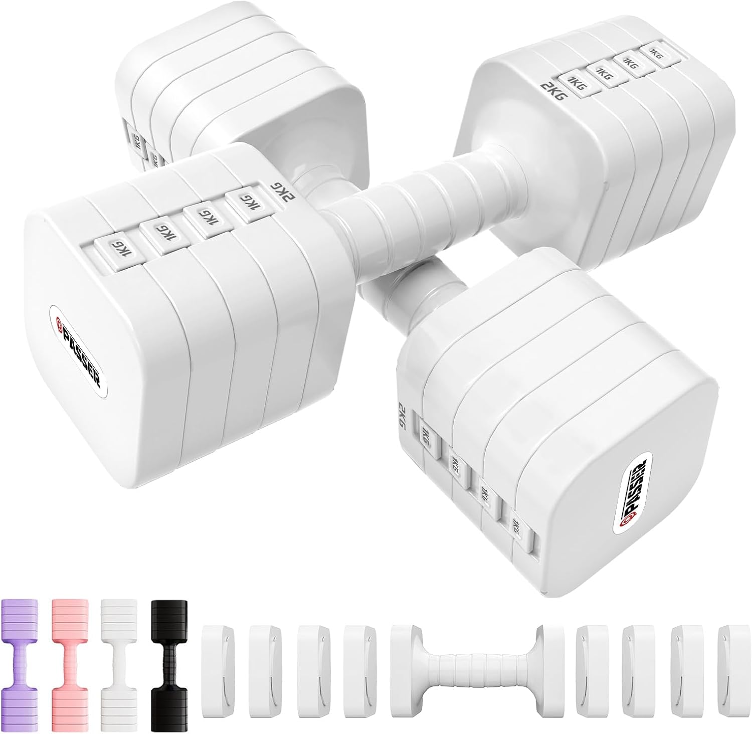 Haltères réglables 20 kg (lot de 2)