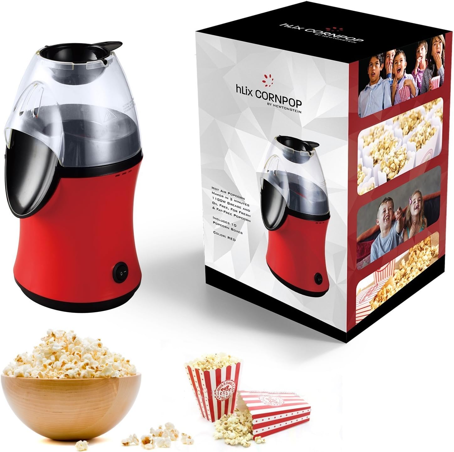 Machine à popcorn à air chaud hLix CORNPOP